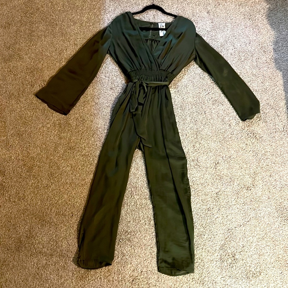 Sadie & Sage silk jumpsuit